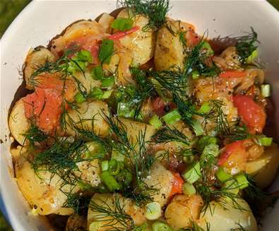 New potato, tomato and dill salad - Pump Street Bakery